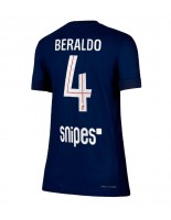 Paris Saint-Germain Lucas Beraldo #4 Domácí Dres pro Dámské 2025-26 Krátký Rukáv